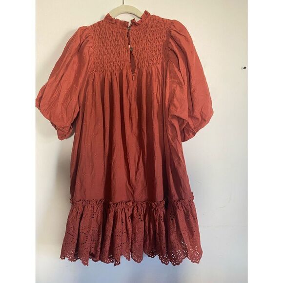 Anthropologie- Lillian Puff-Sleeved Mini Dress - Picture 4 of 6